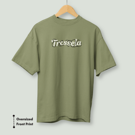 Olive Barbed Edge Tee