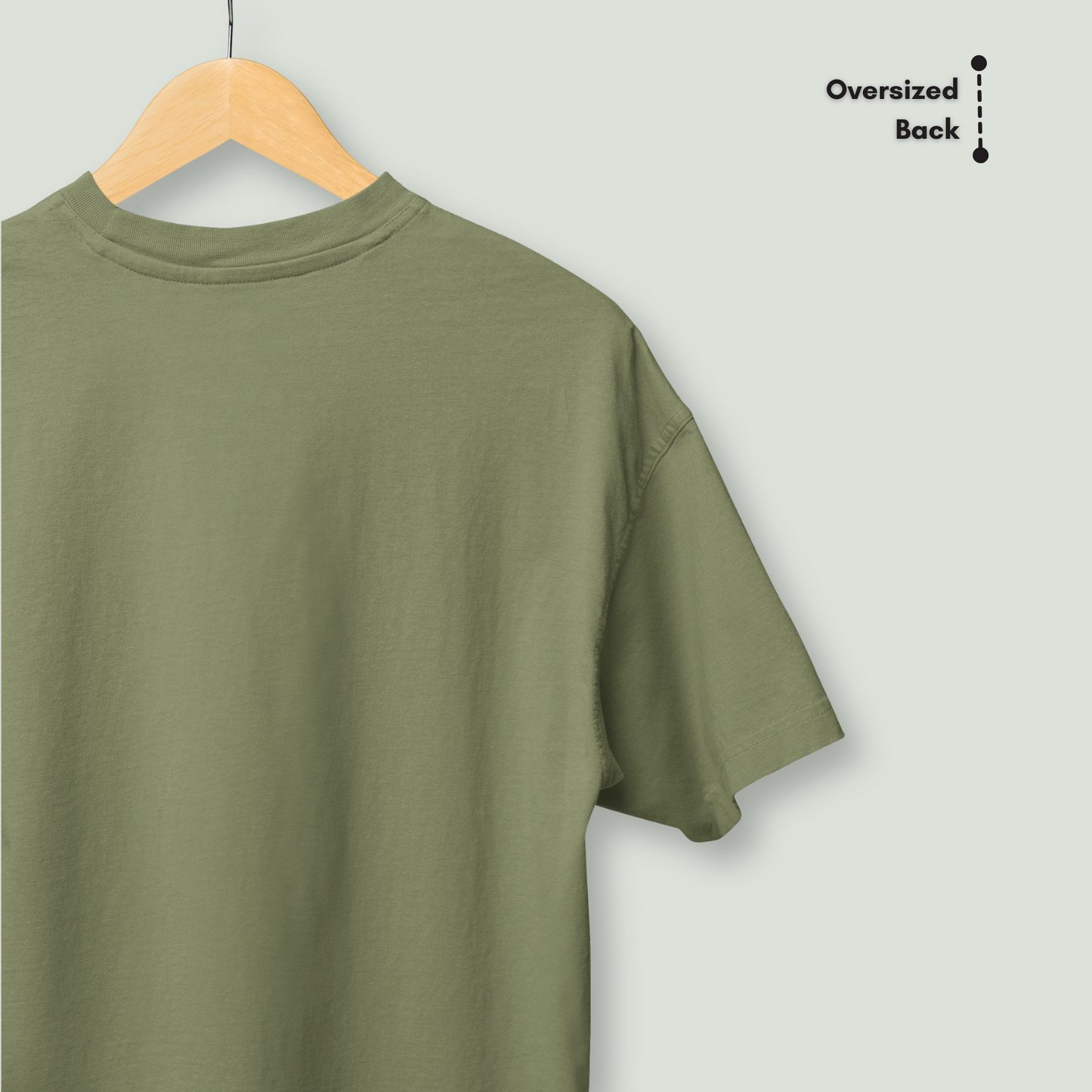 Olive Barbed Edge Tee