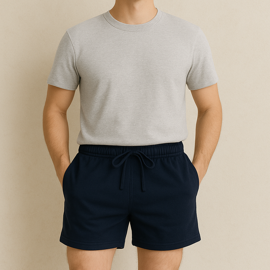 Ultra Comfy Cotton Shorts Navy Blue – Perfect for Daily Wear — Tressela