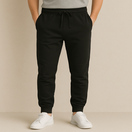 Comfy Everyday Joggers Black - Soft, Stretchable & Stylish — Tressela