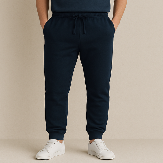 Comfy Everyday Joggers Navy Blue - Soft, Stretchable & Stylish — Tressela