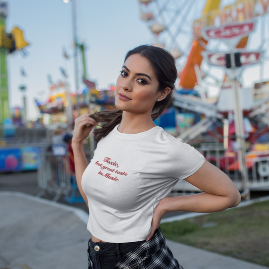 Toxic Music Crop Top