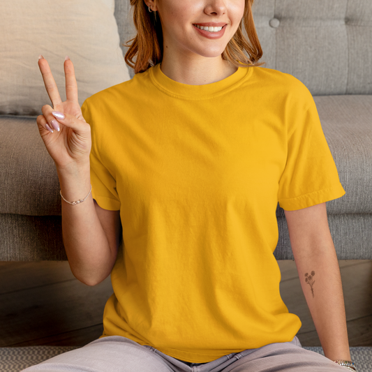 Women’s Everyday Summer T-Shirt - Golden Yellow — Tressela