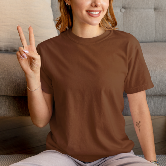 Women’s Everyday Summer T-Shirt - Coffee Brown — Tressela