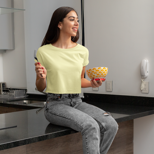 Daily Drip Crop Top - Butter Yellow — Tressela