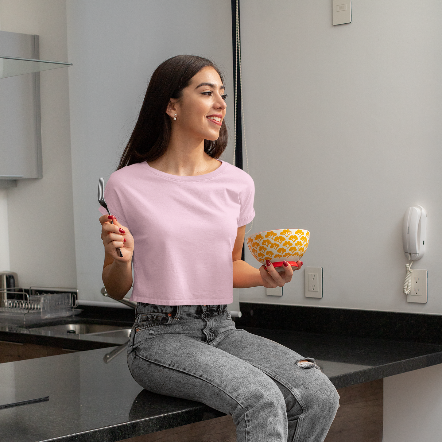 Daily Drip Crop Top - Light Pink — Tressela