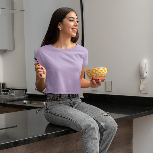 Daily Drip Crop Top - Iris Lavender — Tressela