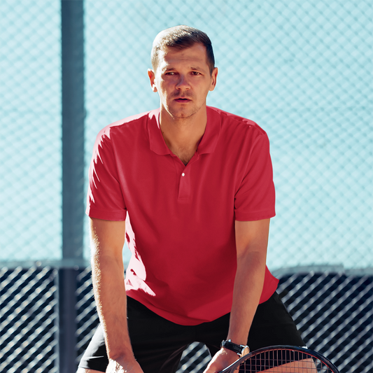Comfy Plain Polo T-Shirt Red – Everyday Smartwear — Tressela