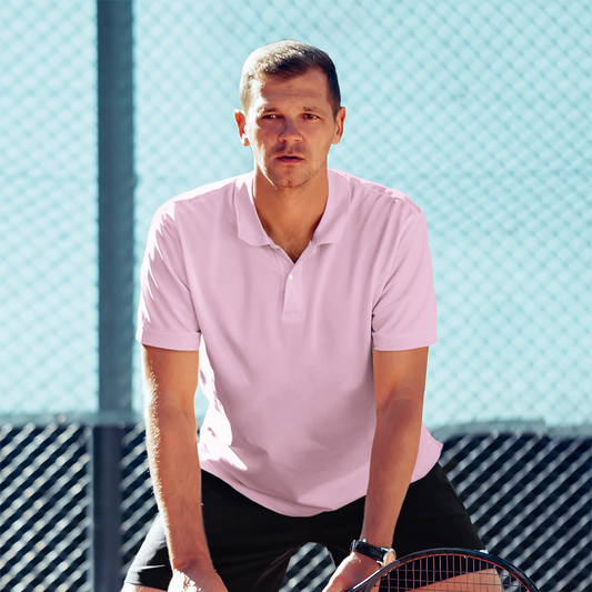 Comfy Plain Polo T-Shirt Light Pink – Everyday Smartwear — Tressela