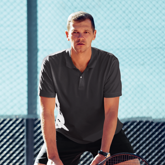 Comfy Plain Polo T-Shirt Black – Everyday Smartwear — Tressela