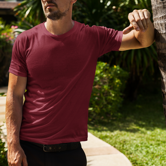Everyday Summer T-Shirt - Maroon — Tressela