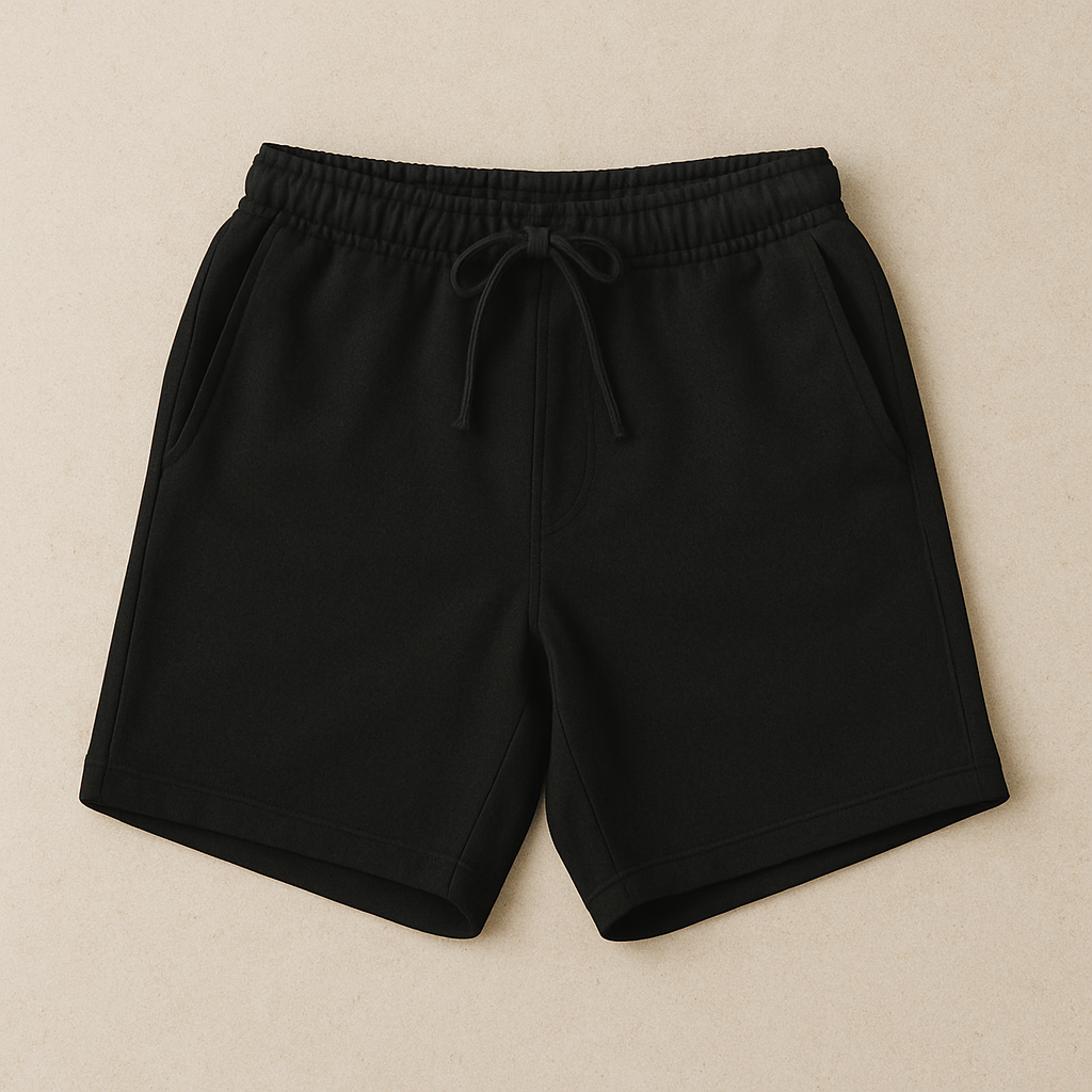 Ultra Comfy Cotton Shorts Black – Perfect for Daily Wear — Tressela