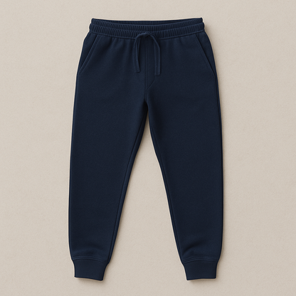 Comfy Everyday Joggers Navy Blue - Soft, Stretchable & Stylish — Tressela