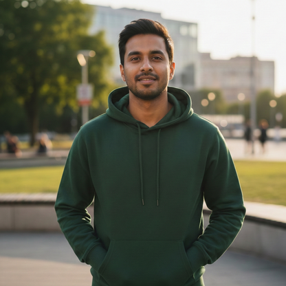 Classy Hoodie - Olive Green, Mint Green