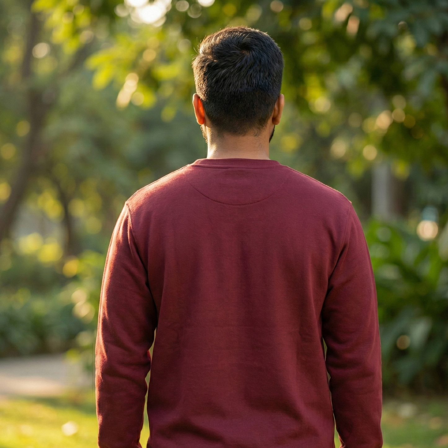 Cozy Sweatshirt - Maroon, Red, Yellow