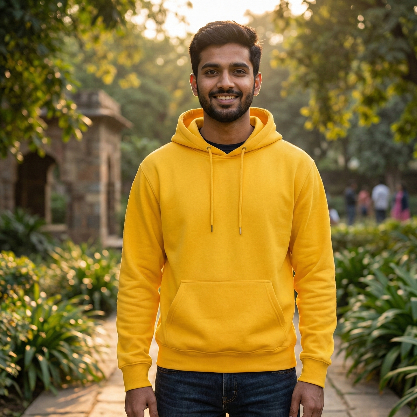 Classy Hoodie - Maroon, Red, Yellow