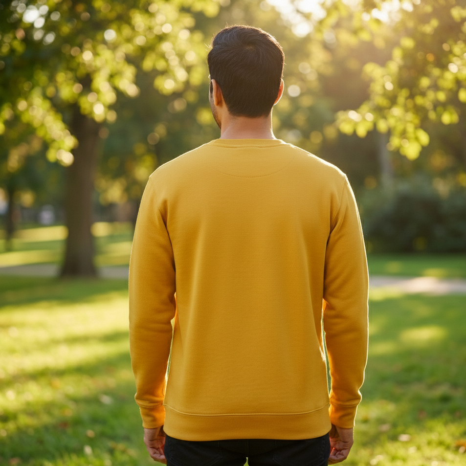 Cozy Sweatshirt - Maroon, Red, Yellow