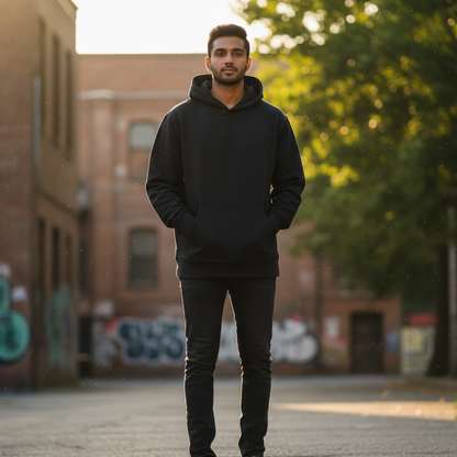 Oversized Hoodie - Black, White, Navy Blue