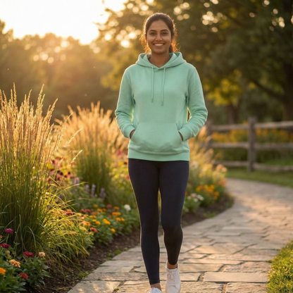 Classy Hoodie - Olive Green, Mint Green