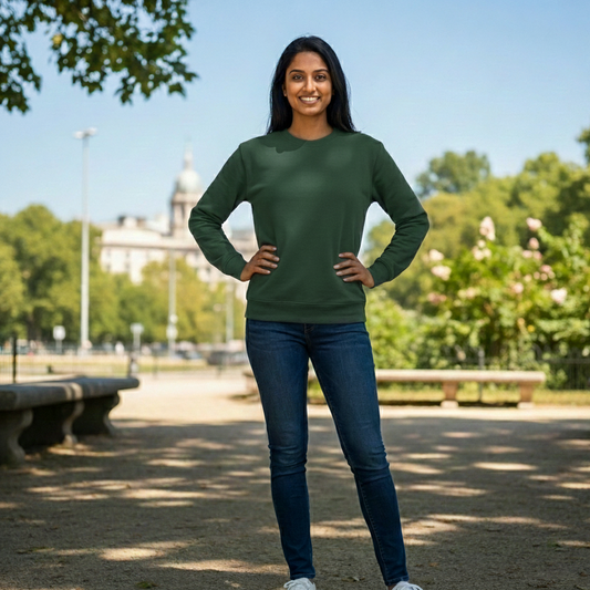 Cozy Sweatshirt - Olive Green, Mint Green