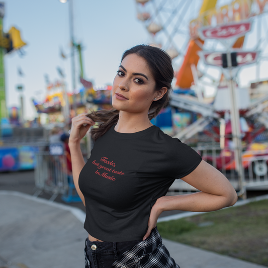 Toxic Music Crop Top