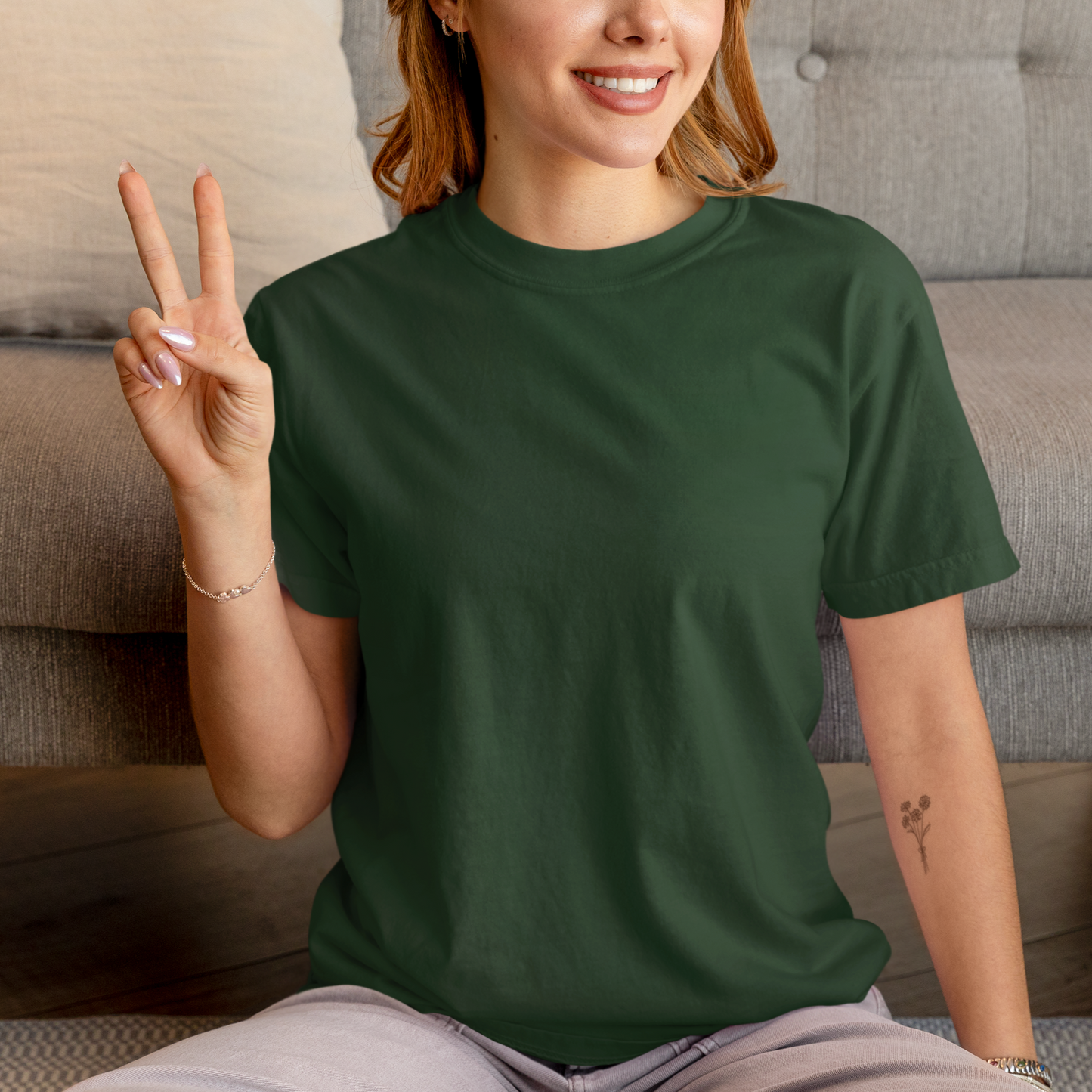 Women’s Everyday Summer T-Shirt - Olive Green — Tressela