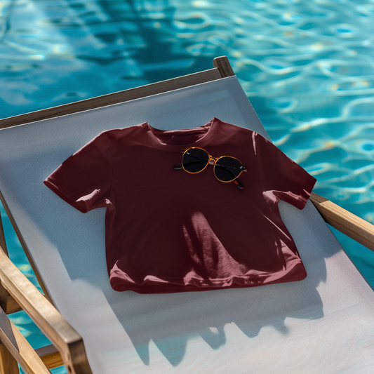 Daily Drip Crop Top - Maroon — Tressela