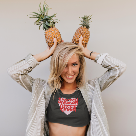 Sarcasm Queen Crop Top