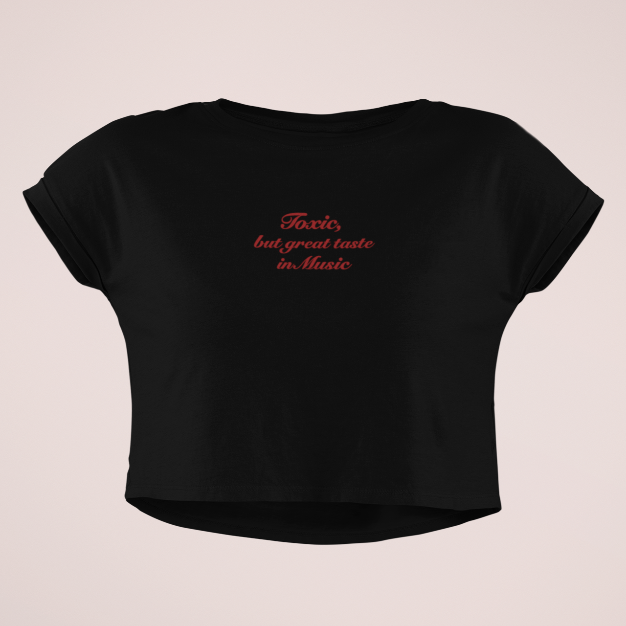 Toxic Music Crop Top