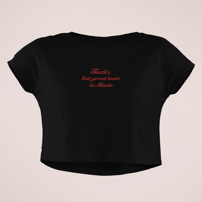 Toxic Music Crop Top