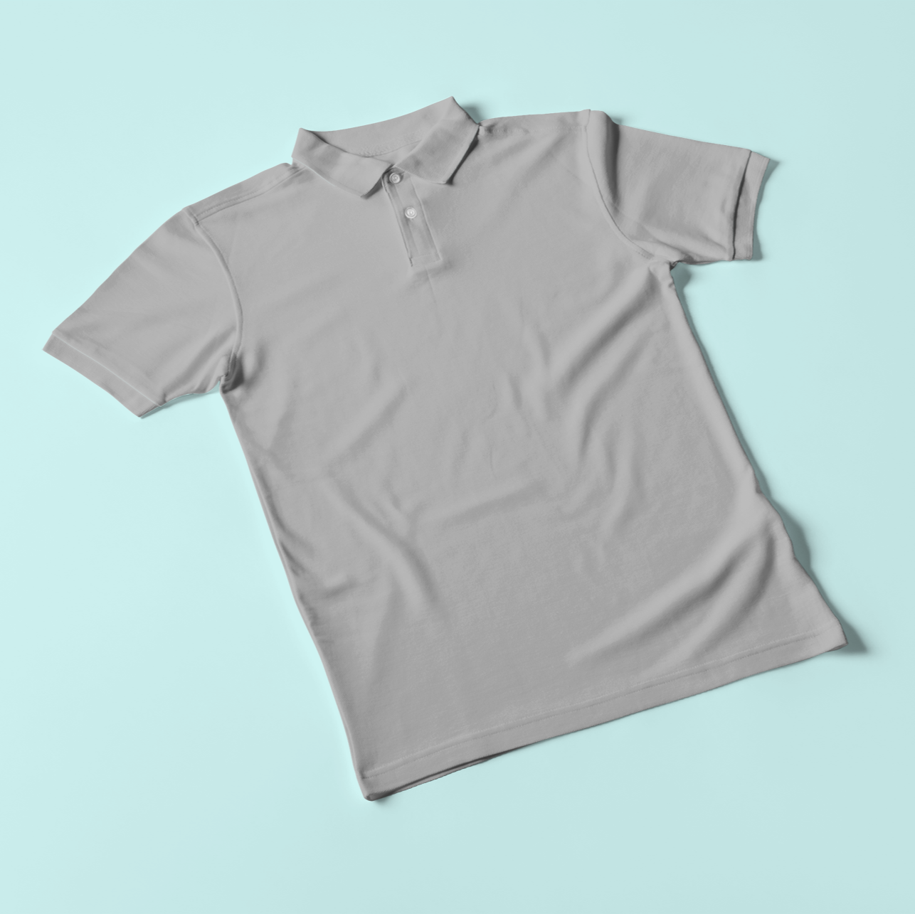 Comfy Plain Polo T-Shirt Melange Grey – Everyday Smartwear — Tressela