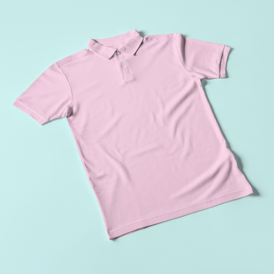 Comfy Plain Polo T-Shirt Light Pink – Everyday Smartwear — Tressela