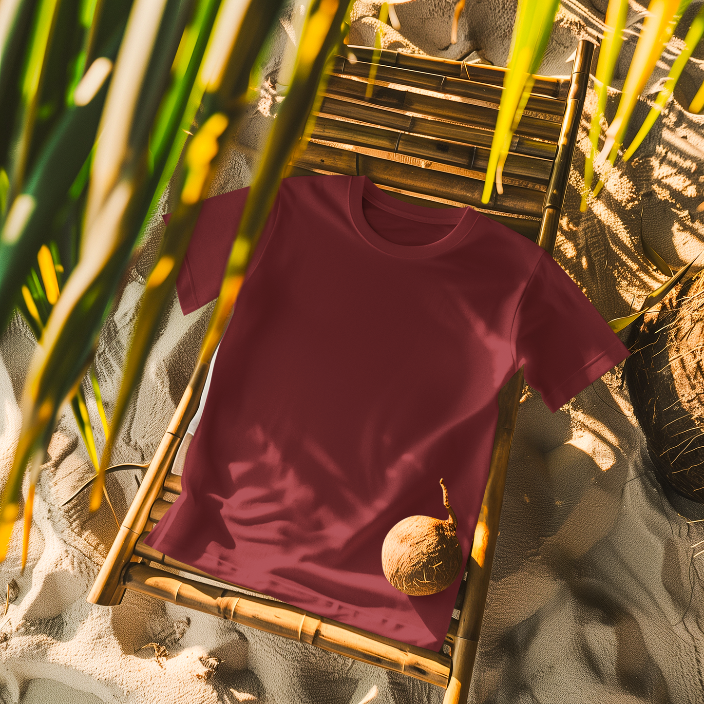 Everyday Summer T-Shirt - Maroon — Tressela